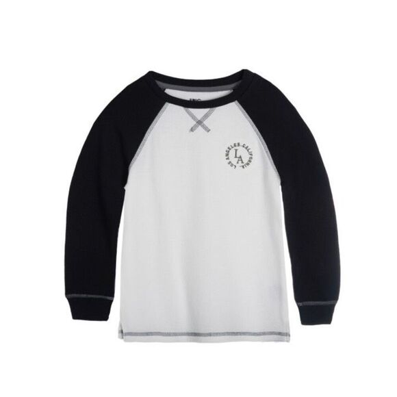 Epic Threads Little Boys Long Sleeve Graphic Thermal T-shirt Angel White Size 5 - Picture 1 of 2